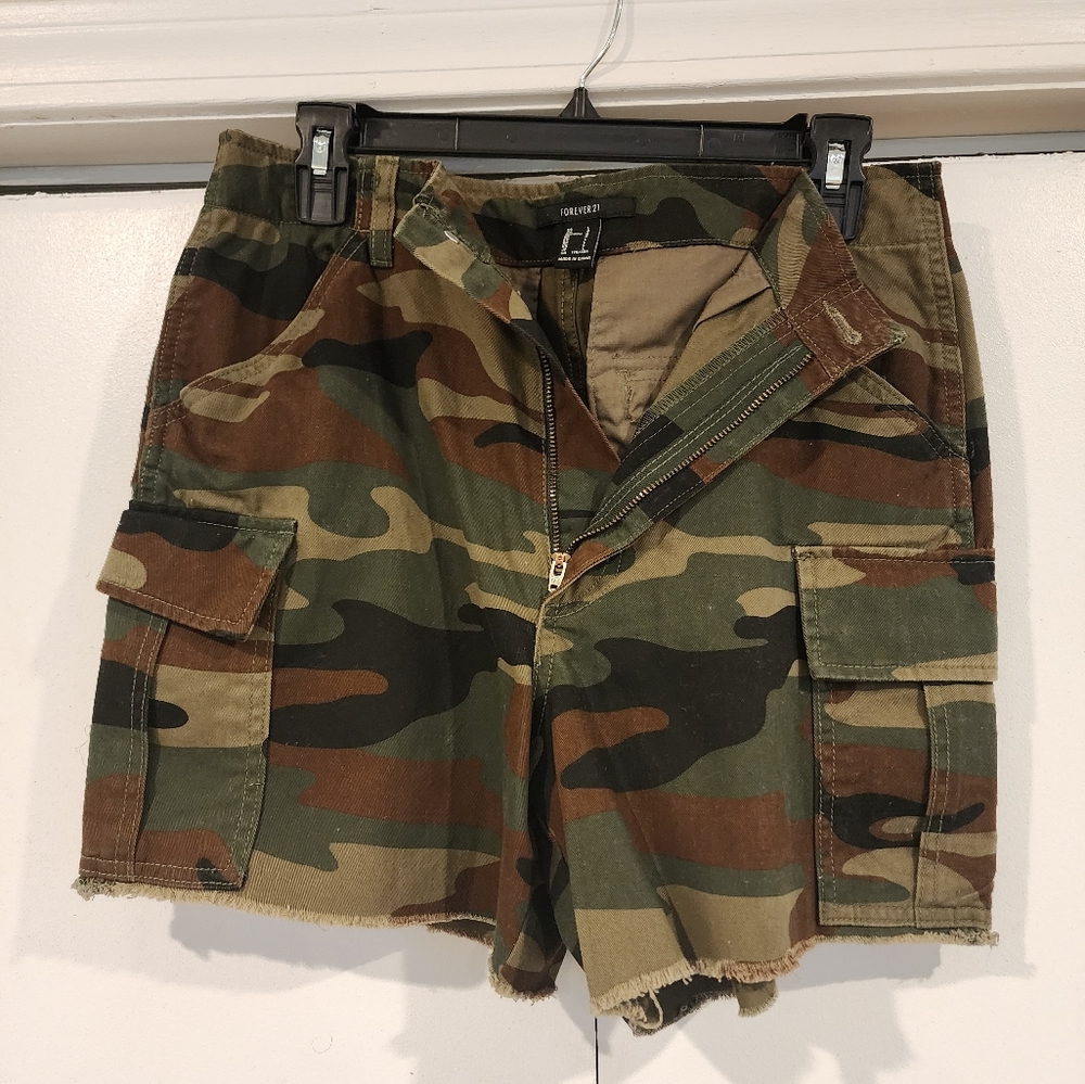 Camo Cargo Shorts